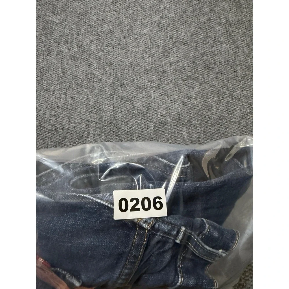Levi's 514 Straight Fit Dark Blue Wash Jeans preowned W34 L32‎